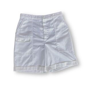 Vintage White Women’s High-Rise Utility Shorts